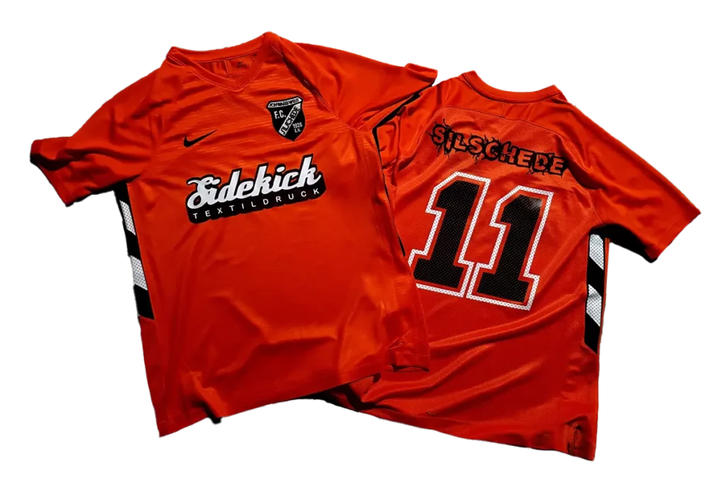 Bedrucktes Trikot des SV Silschede als Transferdruck-Beispiel
